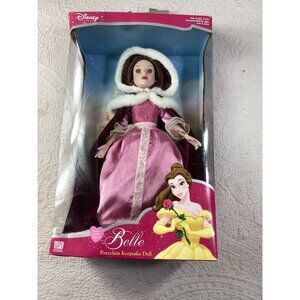Disney Belle Porcelain Keepsake Doll Royal Holiday Ed Beauty & The Beast*NIB
